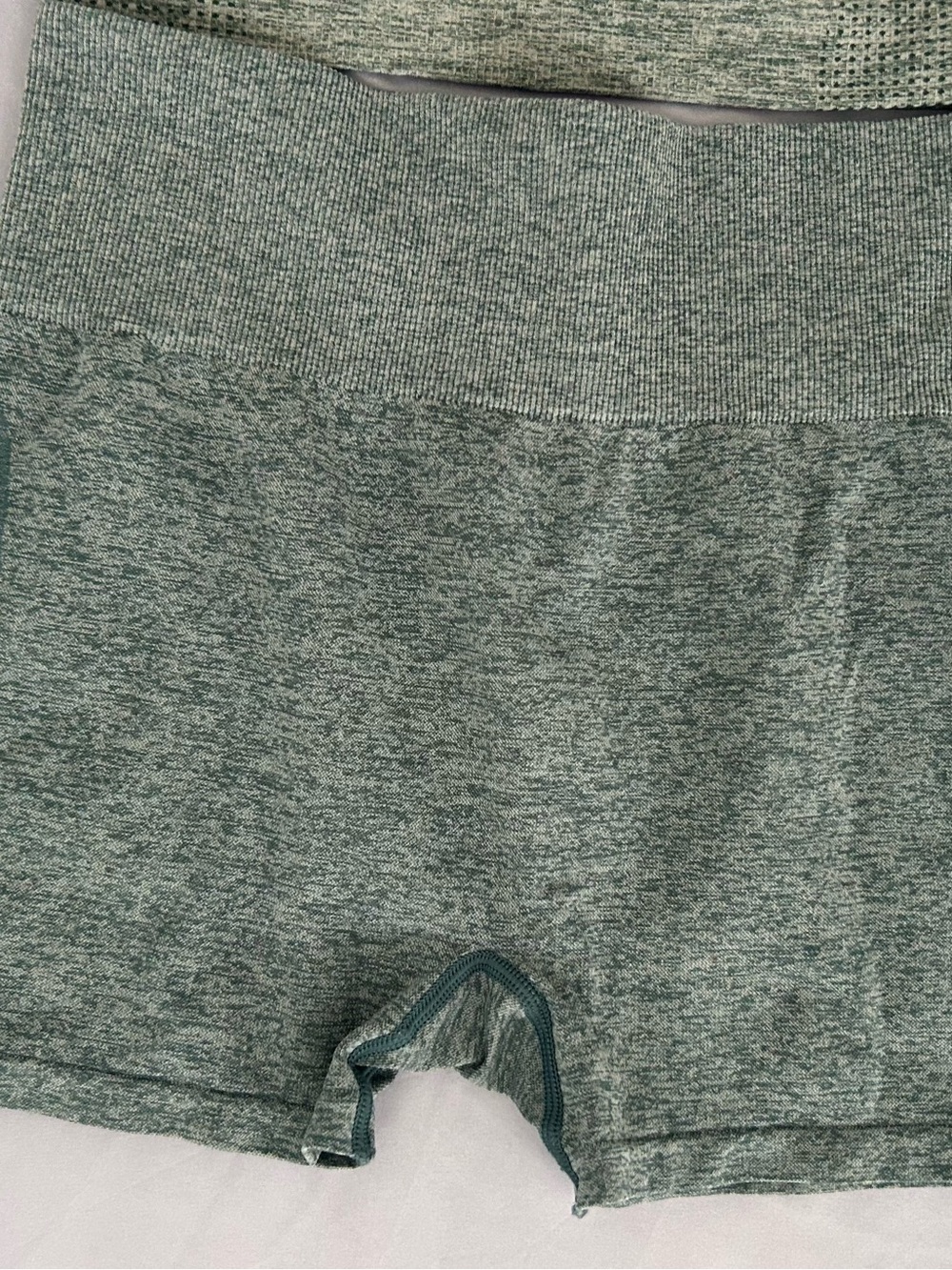 PINK Victoria's Secret Heathered Sage Bike Shorts